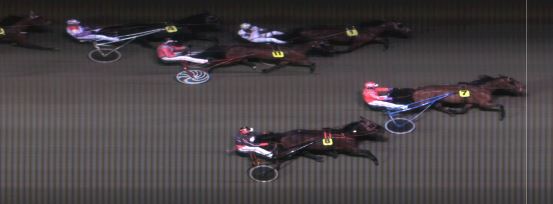 Målfoto for løp 1 på bane MO den 16.02.2016