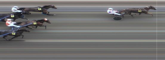 Målfoto for løp 1 på bane MO den 07.06.2016