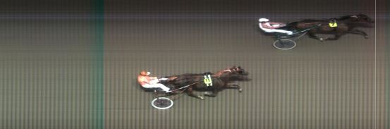 Målfoto for løp 1 på bane MO den 09.10.2016