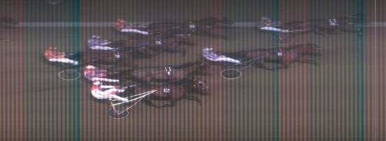 Målfoto for løp 6 på bane MO den 14.02.2017