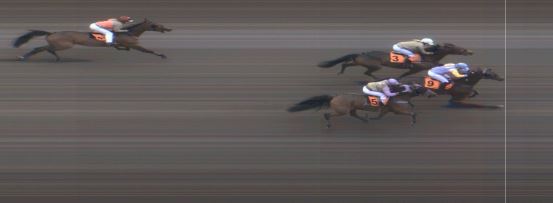 Målfoto for løp 3 på bane MO den 16.04.2017