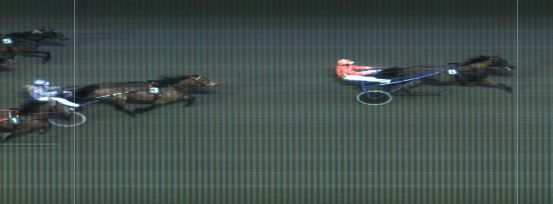 Målfoto for løp 6 på bane MO den 16.04.2017