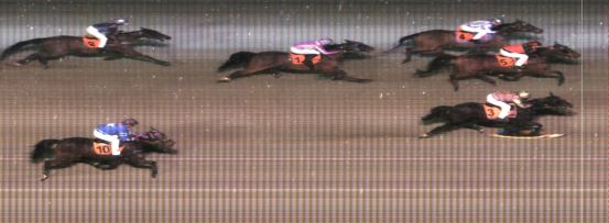 Målfoto for løp 2 på bane MO den 23.01.2018