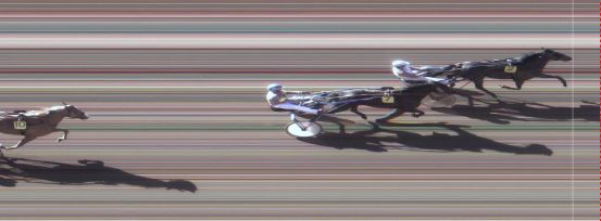 Målfoto for løp 1 på bane MO den 29.03.2018