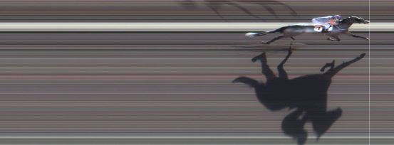 Målfoto for løp 2 på bane MO den 02.04.2018