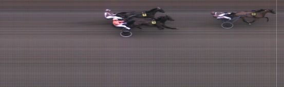 Målfoto for løp 1 på bane MO den 17.04.2018