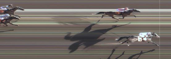 Målfoto for løp 1 på bane MO den 06.05.2018