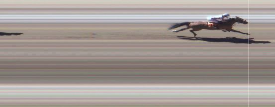 Målfoto for løp 2 på bane MO den 30.06.2018