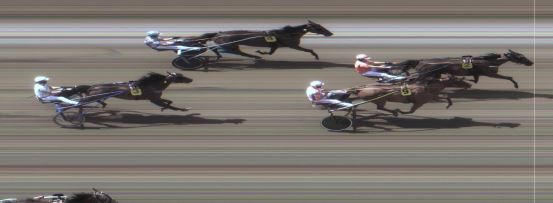 Målfoto for løp 1 på bane MO den 12.07.2018