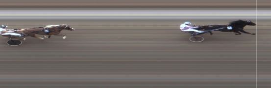 Målfoto for løp 2 på bane MO den 12.07.2018