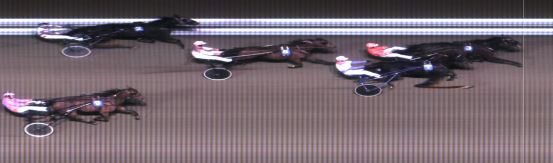 Målfoto for løp 2 på bane MO den 11.12.2018