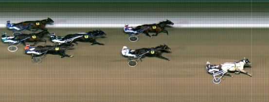 Målfoto for løp 1 på bane MO den 05.02.2019