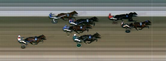 Målfoto for løp 2 på bane MO den 12.02.2019