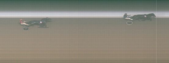 Målfoto for løp 8 på bane MO den 12.02.2019