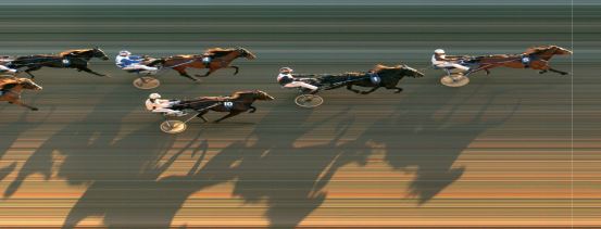 Målfoto for løp 2 på bane MO den 09.04.2019