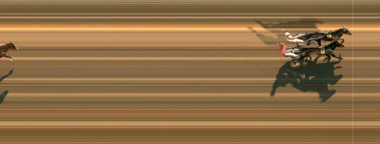 Målfoto for løp 1 på bane MO den 22.04.2019