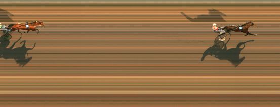 Målfoto for løp 2 på bane MO den 22.04.2019