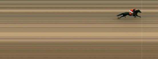 Målfoto for løp 1 på bane MO den 11.06.2019