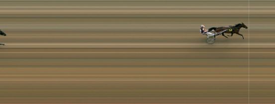 Målfoto for løp 1 på bane MO den 09.07.2019