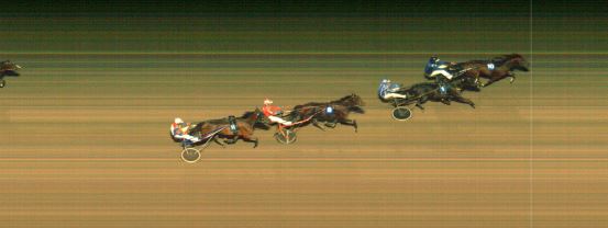 Målfoto for løp 2 på bane MO den 08.10.2019