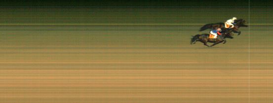 Målfoto for løp 3 på bane MO den 08.10.2019