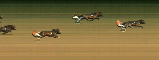 Målfoto for løp 6 på bane MO den 08.10.2019