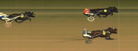 Målfoto for løp 1 på bane MO den 10.12.2019