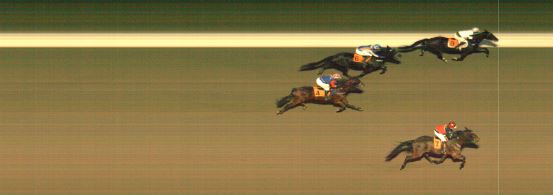 Målfoto for løp 2 på bane MO den 04.02.2020