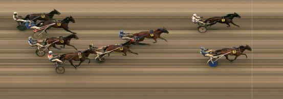 Målfoto for løp 1 på bane MO den 20.02.2020