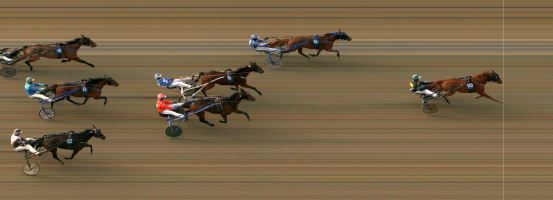 Målfoto for løp 2 på bane MO den 27.02.2020