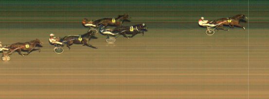 Målfoto for løp 1 på bane MO den 10.03.2020