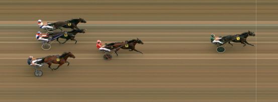 Målfoto for løp 1 på bane MO den 27.06.2020