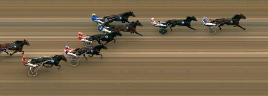 Målfoto for løp 2 på bane MO den 27.06.2020