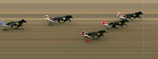 Målfoto for løp 1 på bane MO den 14.07.2020