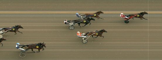 Målfoto for løp 1 på bane MO den 21.07.2020