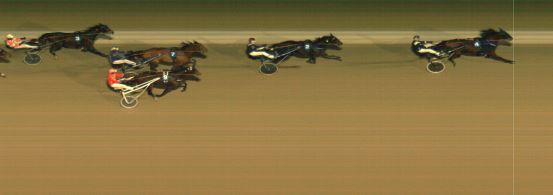 Målfoto for løp 2 på bane MO den 14.02.2021