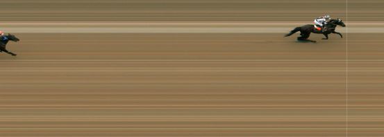 Målfoto for løp 1 på bane MO den 22.06.2021