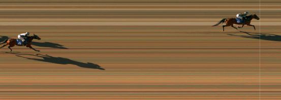 Målfoto for løp 2 på bane MO den 23.10.2021