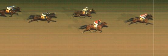 Målfoto for løp 2 på bane MO den 18.02.2022