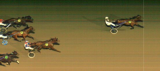 Målfoto for løp 9 på bane MO den 13.03.2022