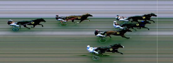 Målfoto for løp 1 på bane MO den 17.07.2022