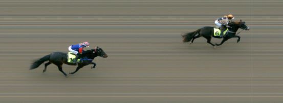 Målfoto for løp 1 på bane MO den 22.10.2022