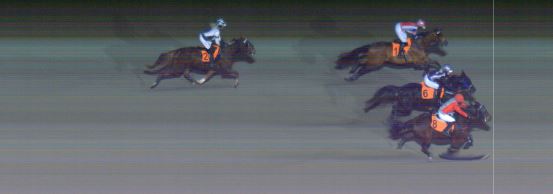 Målfoto for løp 1 på bane MO den 27.01.2023