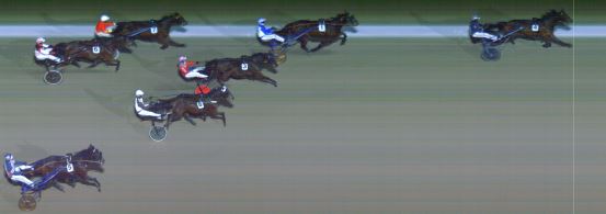 Målfoto for løp 5 på bane MO den 03.02.2023