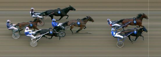 Målfoto for løp 2 på bane MO den 22.02.2023