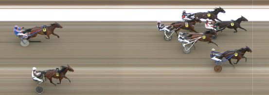 Målfoto for løp 1 på bane MO den 29.03.2023