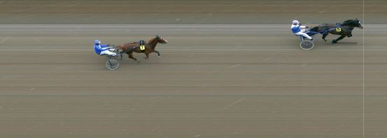 Målfoto for løp 1 på bane MO den 06.04.2023