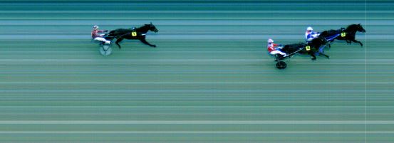 Målfoto for løp 1 på bane MO den 06.10.2023