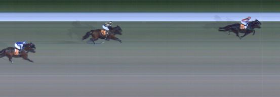 Målfoto for løp 2 på bane MO den 01.11.2023