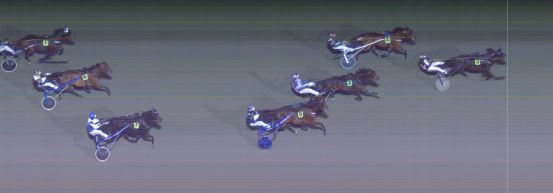 Målfoto for løp 9 på bane MO den 12.11.2023